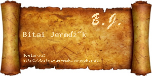 Bitai Jermák névjegykártya